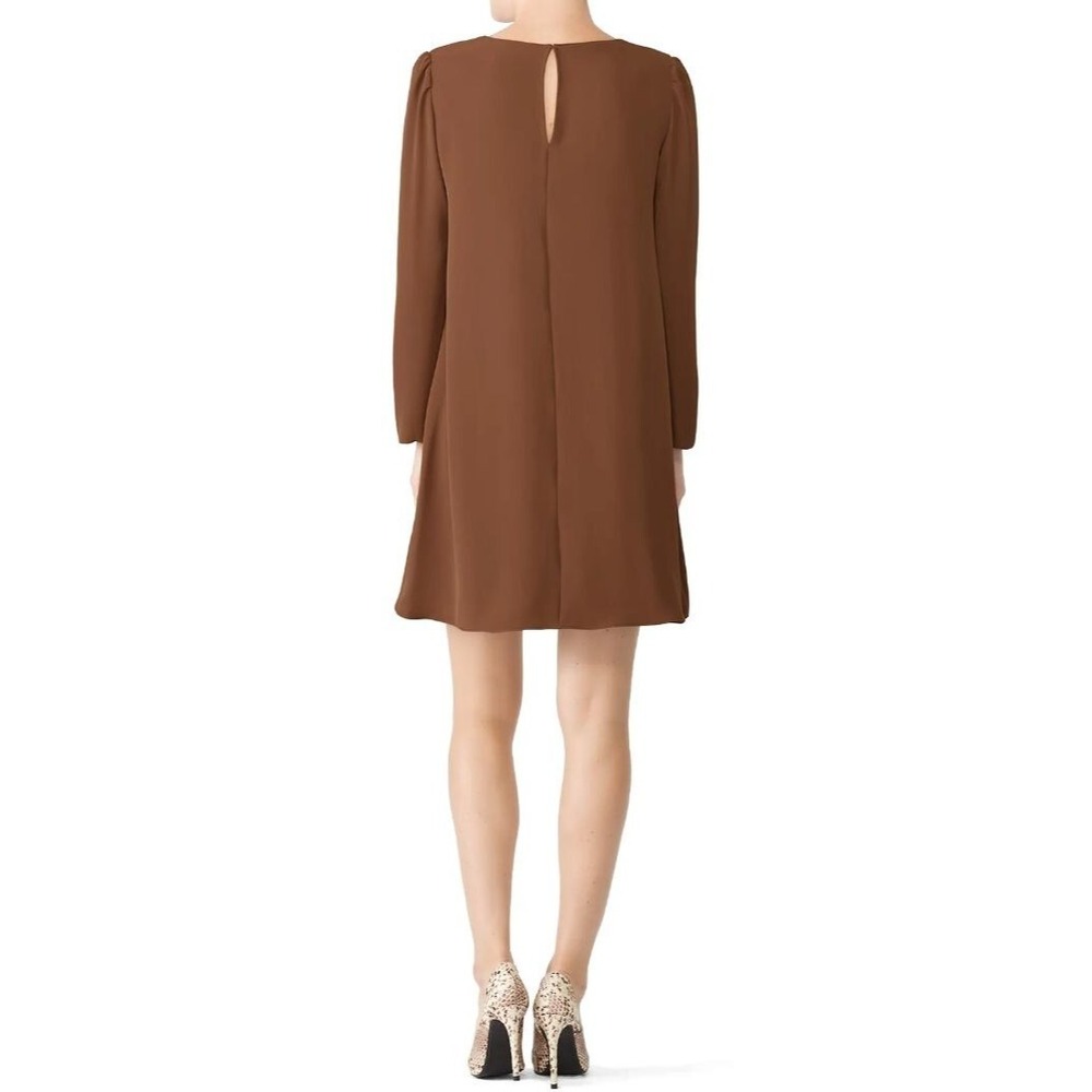 Amanda Uprichard New York‎ Brown Wendy Shift Mini Dress A-Line Size Medium Boho - Picture 2 of 10